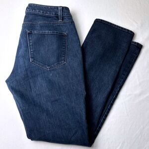 Ann Taylor Womens Low Rise Straight Leg Dark Wash Jeans Size 6 Y2K Classic